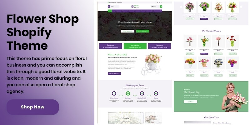 Shopify Flower Shop Theme