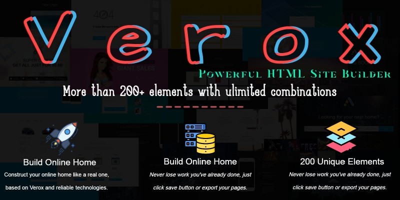 Verox - Powerful HTML Site Builder
