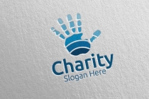 Charity Hand Love Logo Design Screenshot 2