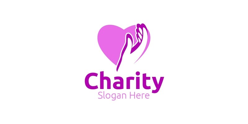 Charity Hand Love Logo Design