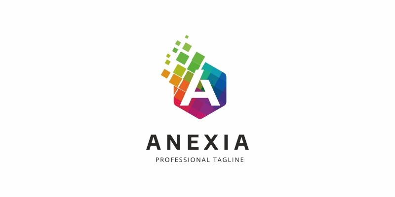 Anexia A Letter Colorful Logo