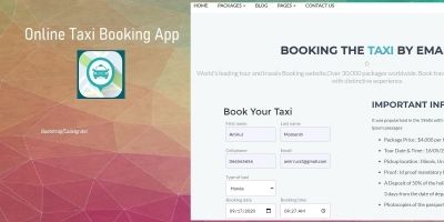 Online Taxi Booking Management System in PHP MySQL