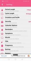 Android Period Tracker for Women - Period Calendar Screenshot 18