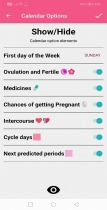 Android Period Tracker for Women - Period Calendar Screenshot 25