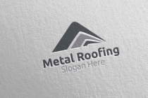 Real Estate Metal Roofing Logo Screenshot 3