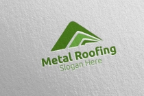 Real Estate Metal Roofing Logo Screenshot 4