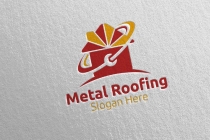Real Estate Metal Roofing Logo Screenshot 1