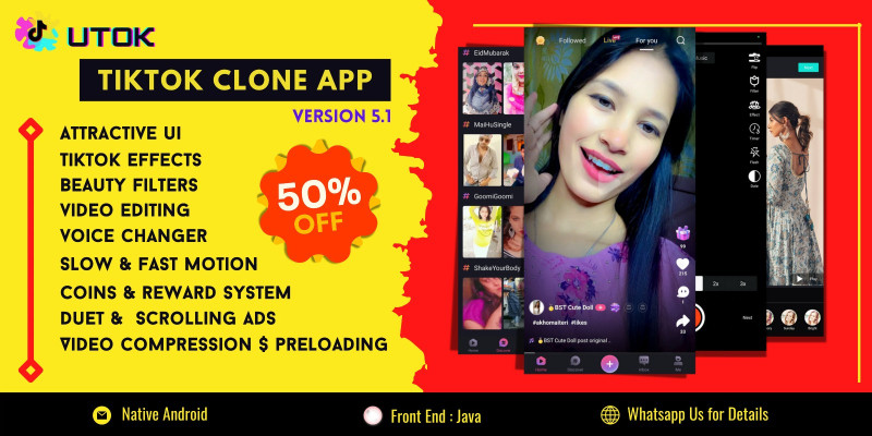 Tiktok Clone App Script And Source Code