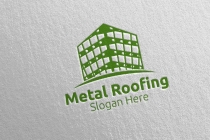 Real Estate Metal Roofing Logo Screenshot 1