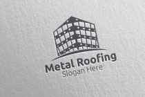 Real Estate Metal Roofing Logo Screenshot 3