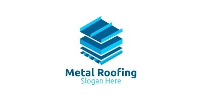 Real Estate Metal Roofing Logo