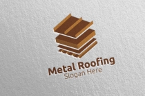 Real Estate Metal Roofing Logo Screenshot 2