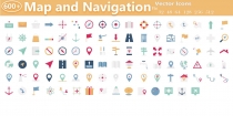 600+ Map and Navigation Icons Screenshot 5