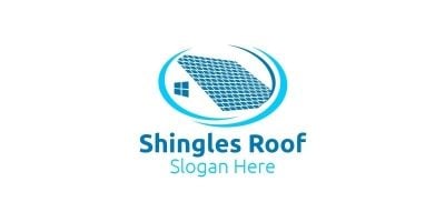 Real estate Shingles Roofing Logo