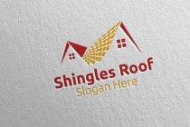 Real estate Shingles Roofing Logo Screenshot 1