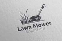 Lawn Mower Logo for Lawn Mowing Gardener Design Screenshot 3