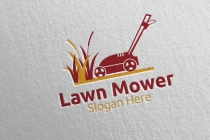Lawn Mower Logo for Lawn Mowing Gardener Design Screenshot 4
