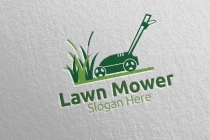 Lawn Mower Logo for Lawn Mowing Gardener Design Screenshot 5