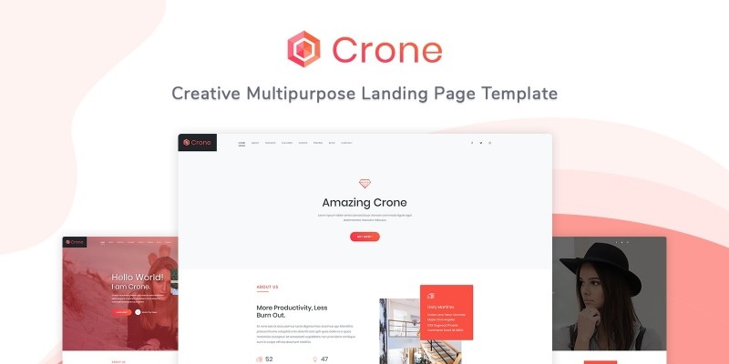 Crone - Creative Multipurpose Landing Page Templat