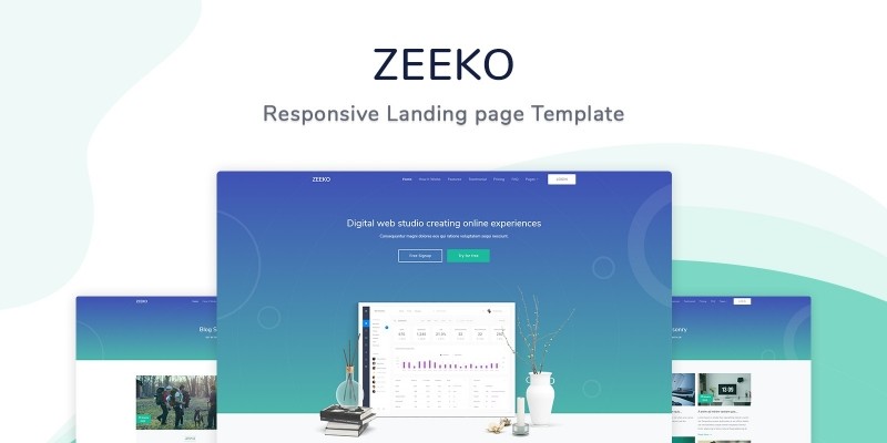 Zeeko - Landing Page Template