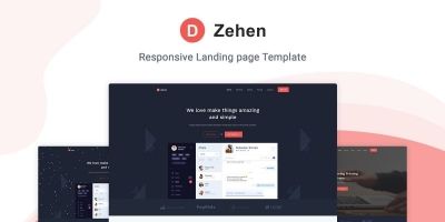 Zehen - Landing Page Template