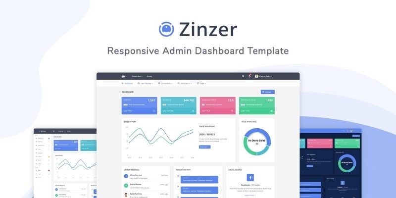 Zinzar - Admin Dashboard Template