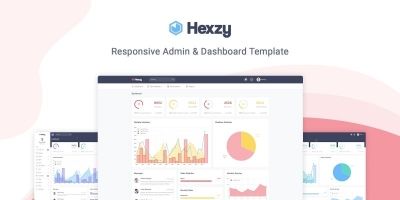 Hexzy - Admin And Dashboard Template