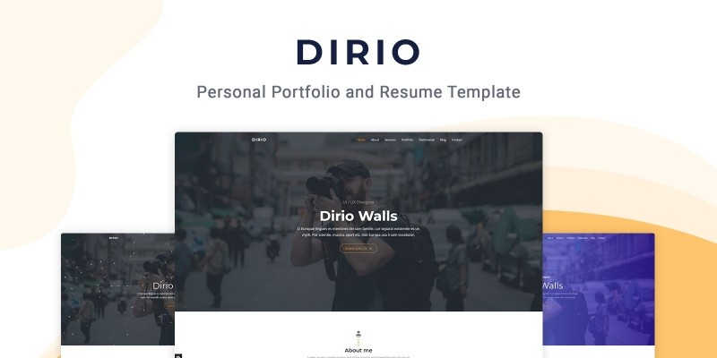 Dirio - Personal Portfolio And Resume Template