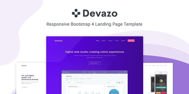 Devazo - Landing Page Template