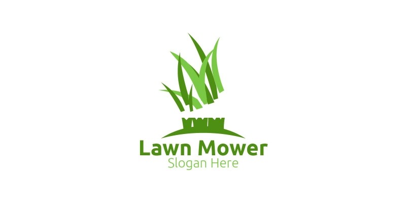 Lawn Mower Logo for Lawn Mowing Gardener Design