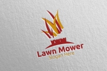 Lawn Mower Logo for Lawn Mowing Gardener Design Screenshot 4