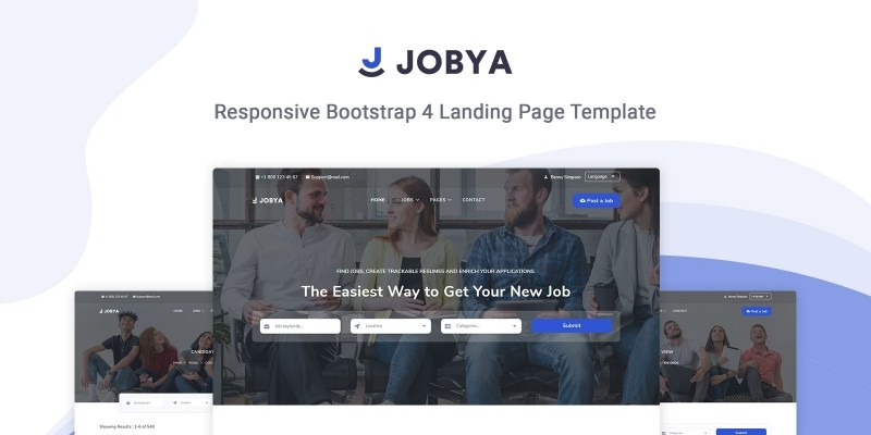 Jobya - Job Board And Job Listing HTML5 Template