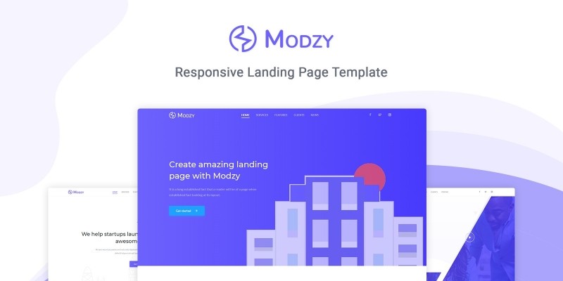 Modzy - Landing Page Template