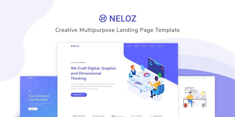 Neloz - Landing Page Template