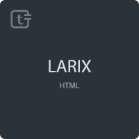 Larix - Minimal One Page HTML5 Template