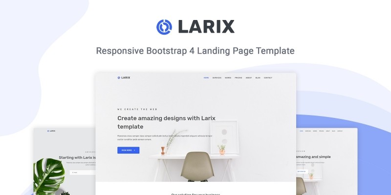Larix - Minimal One Page HTML5 Template