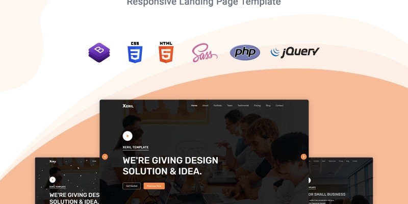 Xeril - Responsive HTML5 Termplate