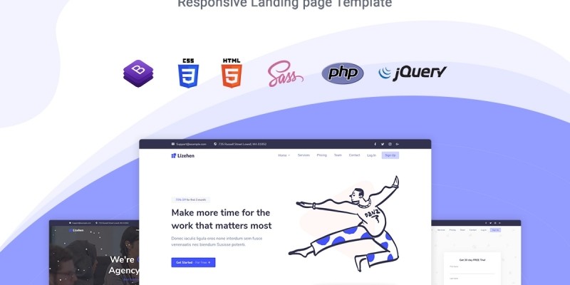 Lizehen - Landing Page Template