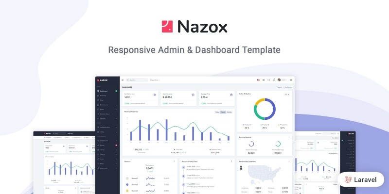 Nazox - Laravel Admin And Dashboard Template