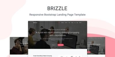 Brizzle - Landing Page Template