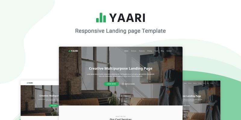 Yaari - Landing Page Template