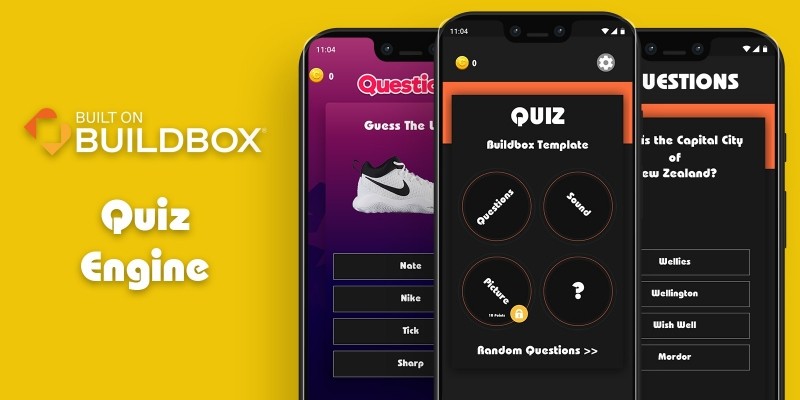 Quiz Engine - Buildbox 3 Trivia Quiz Template