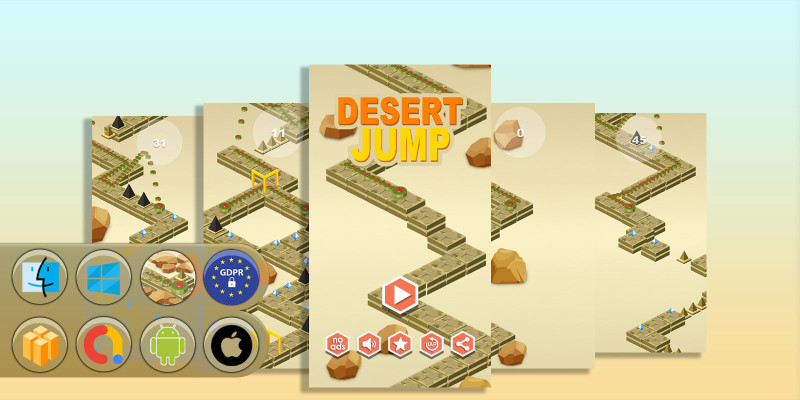 Desert Jump- Buildbox Template