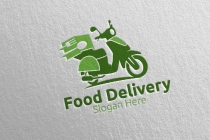 Scooter Fast Food Delivery Logo Screenshot 1
