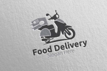Scooter Fast Food Delivery Logo Screenshot 3