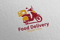 Scooter Fast Food Delivery Logo Screenshot 4
