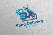 Scooter Fast Food Delivery Logo Screenshot 5