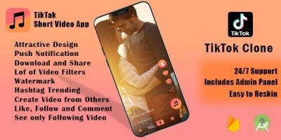 TikTak - Short Video App - TikTok Clone Android