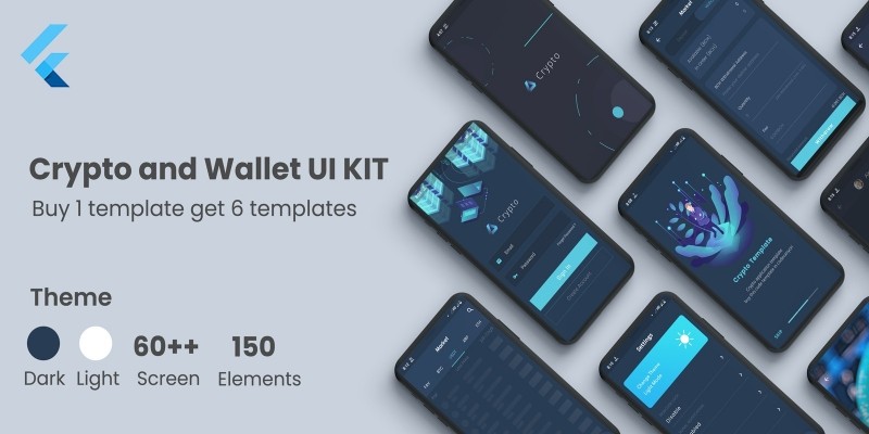 Flutter Crypto And Wallet UI KIT Template
