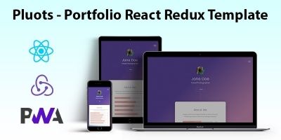 Pluots Portfolio React Redux Template